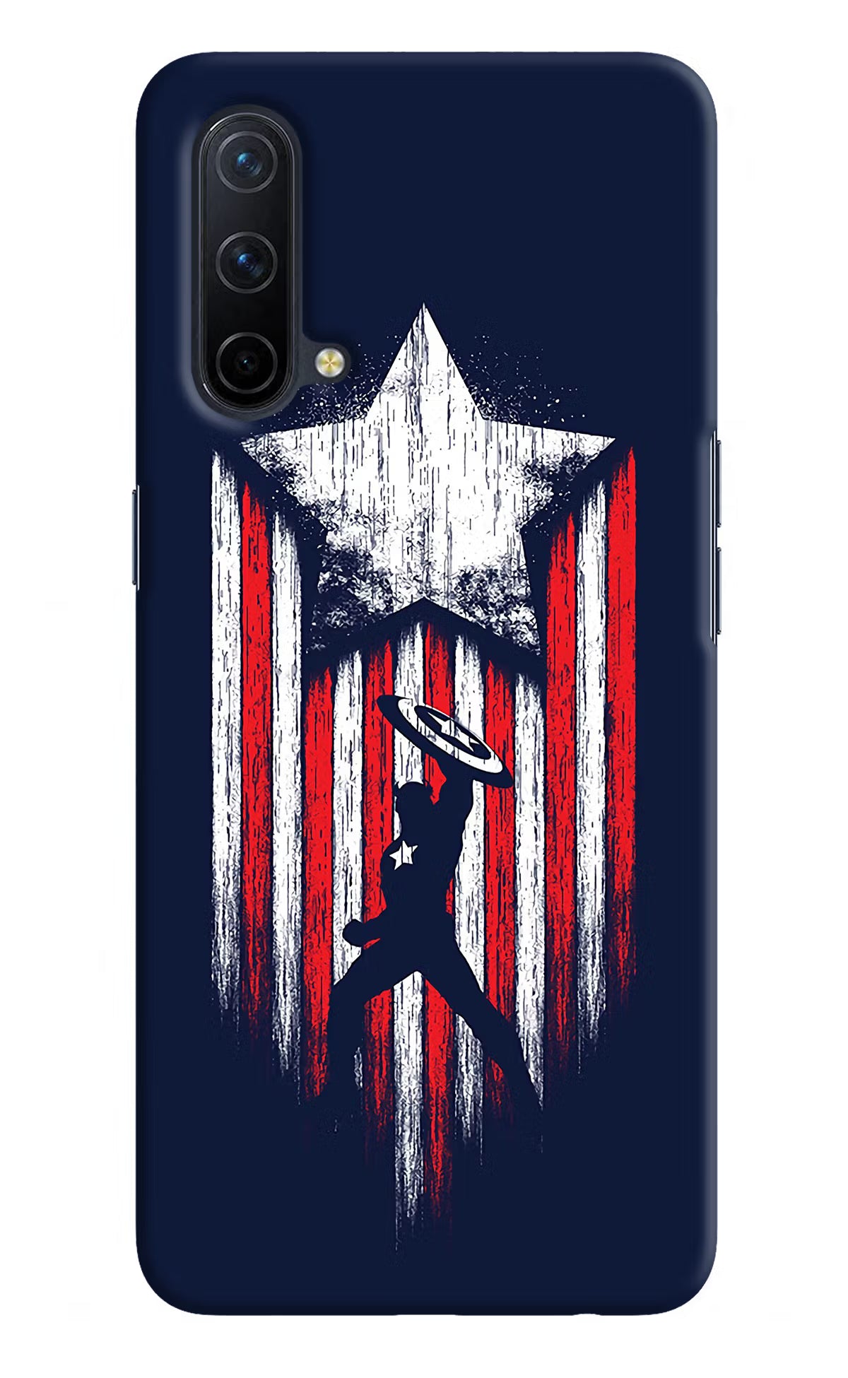 Captain America Marvel Art Oneplus Nord CE 5G Hard Case Back Cover by Casekaro