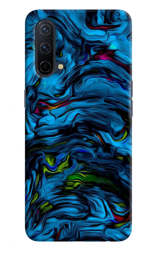 Dark Blue Abstract Oneplus Nord CE 5G Hard Case Back Cover by Casekaro