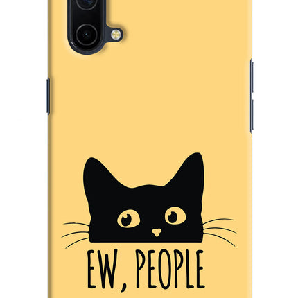 Ew People Catitude Oneplus Nord CE 5G Hard Case Back Cover by Casekaro
