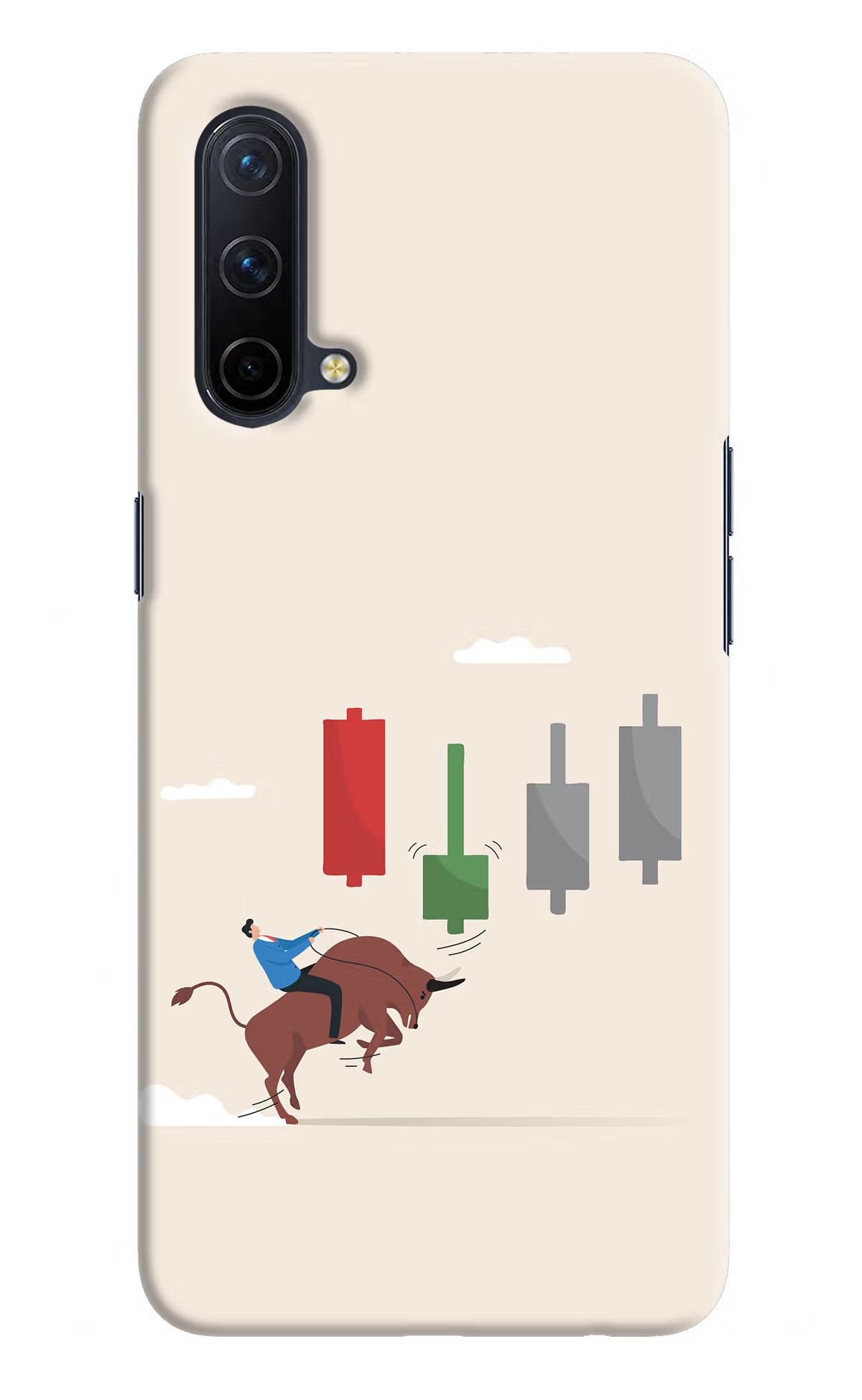 Bull Trading Momentum Oneplus Nord CE 5G Hard Case Back Cover by Casekaro