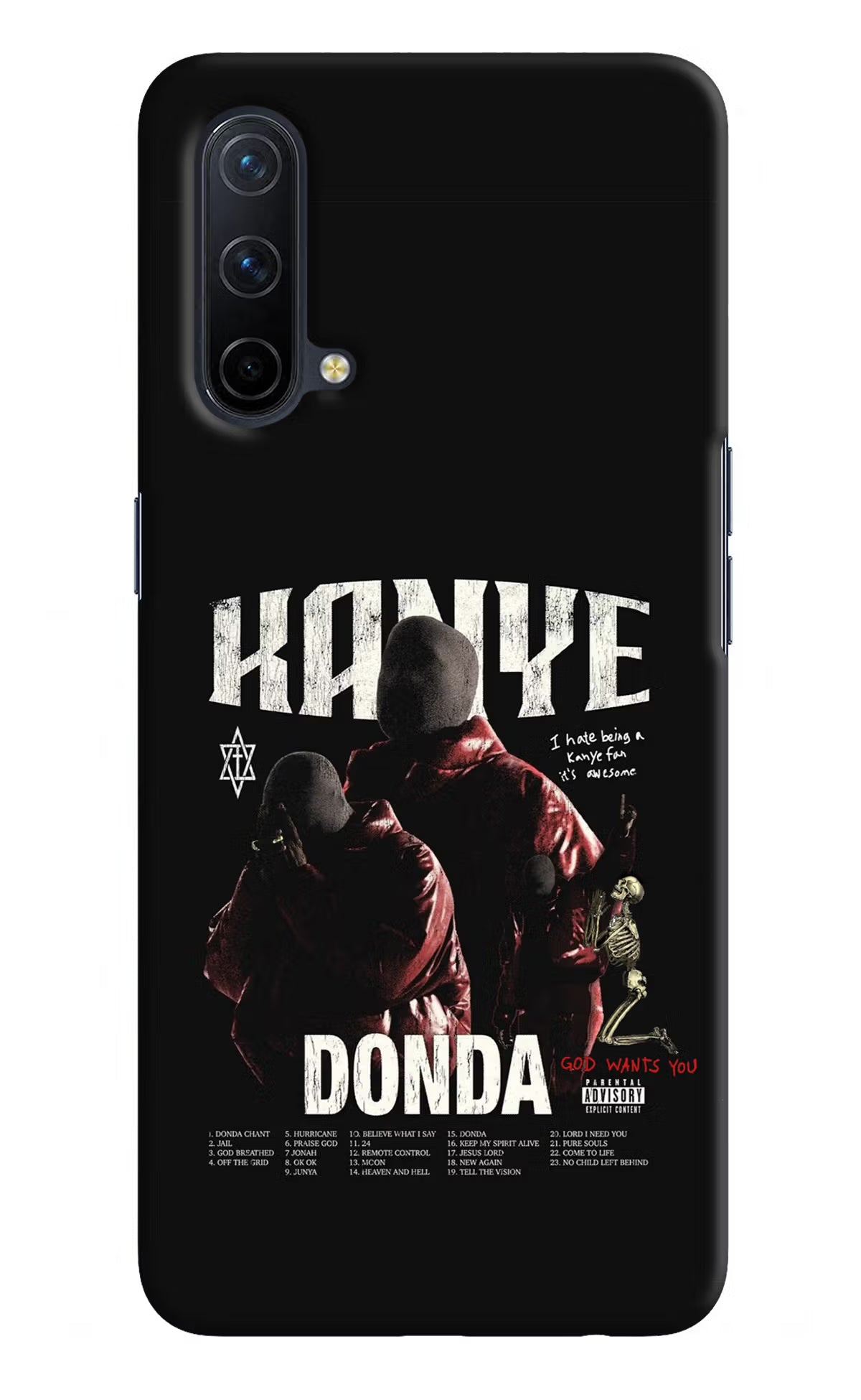 Donda Kanye West Oneplus Nord CE 5G Hard Case Back Cover by Casekaro