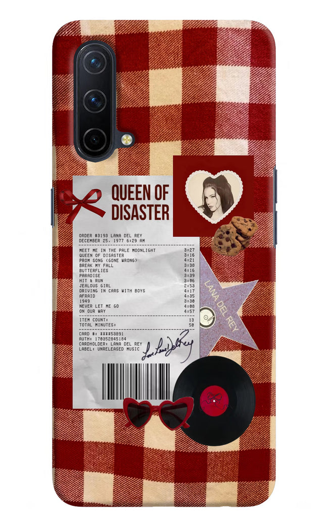 Queen of Disaster Oneplus Nord CE 5G Hard Case Back Cover by Casekaro