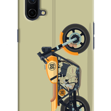 Vertical Speedster Oneplus Nord CE 5G Hard Case Back Cover by Casekaro
