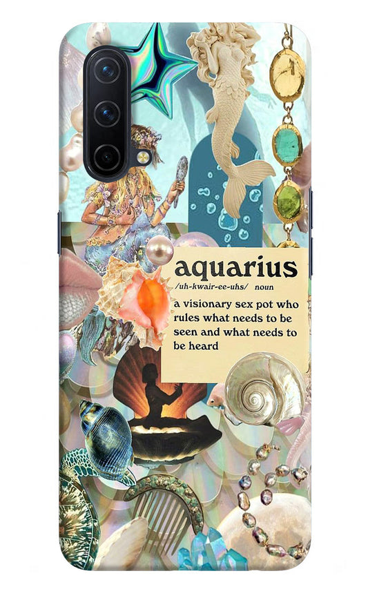 Aquarius Zodiac Oneplus Nord CE 5G Hard Case Back Cover by Casekaro