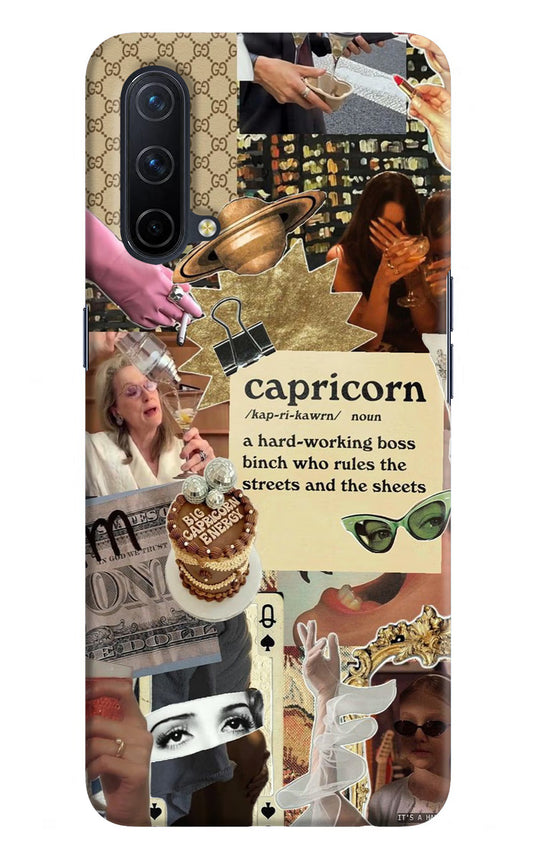 Capricorn Zodiac Oneplus Nord CE 5G Hard Case Back Cover by Casekaro