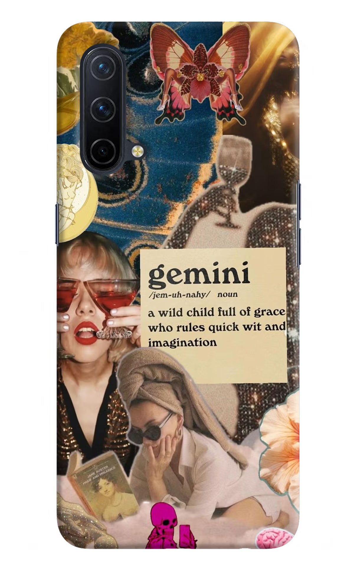 Gemini Zodiac Oneplus Nord CE 5G Hard Case Back Cover by Casekaro