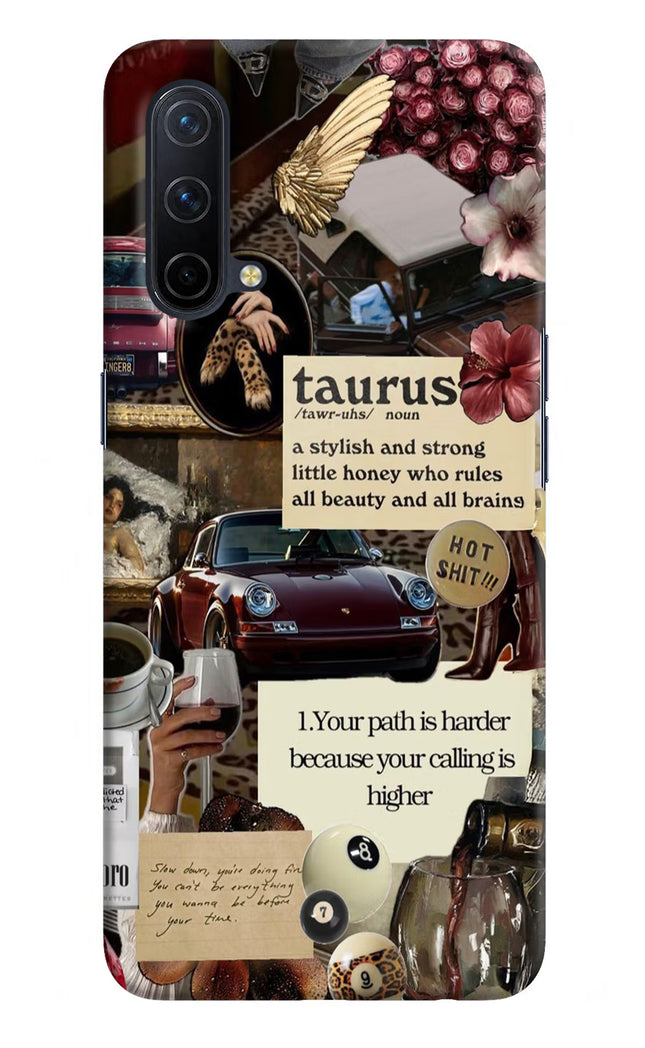 Taurus Zodiac Oneplus Nord CE 5G Hard Case Back Cover by Casekaro