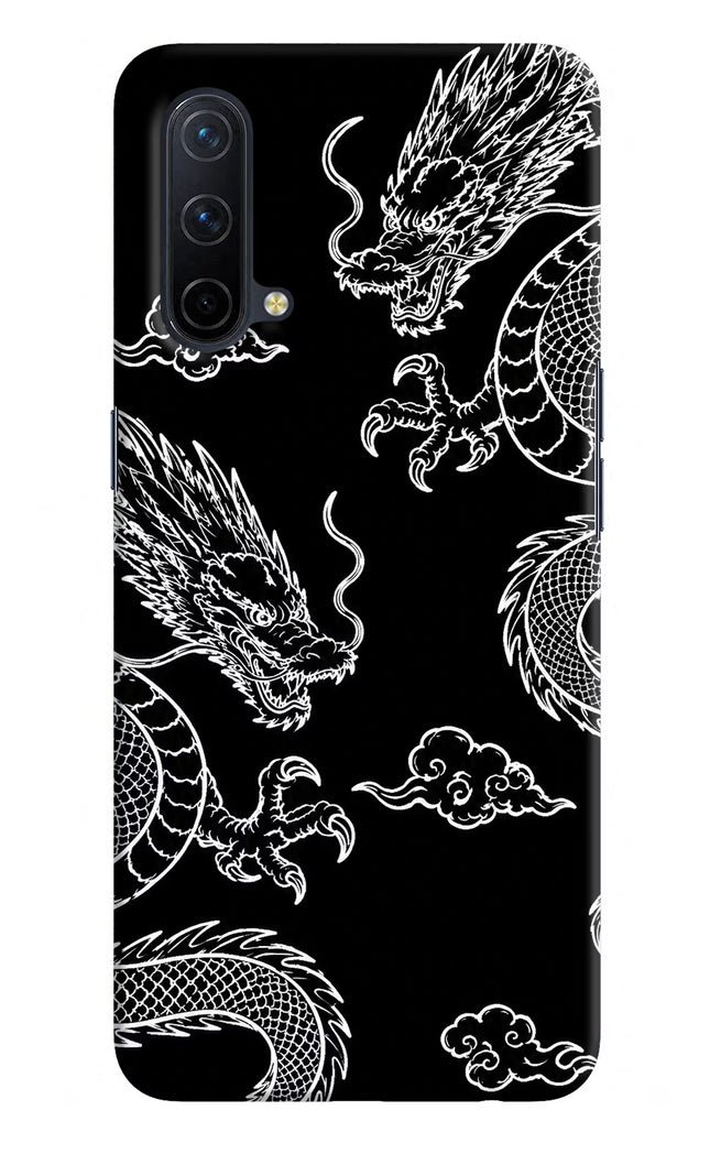 Twin Dragons Oneplus Nord CE 5G Hard Case Back Cover by Casekaro
