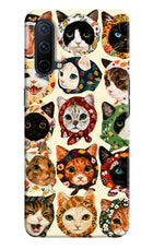 Cool Cat Oneplus Nord CE 5G Hard Case Back Cover by Casekaro