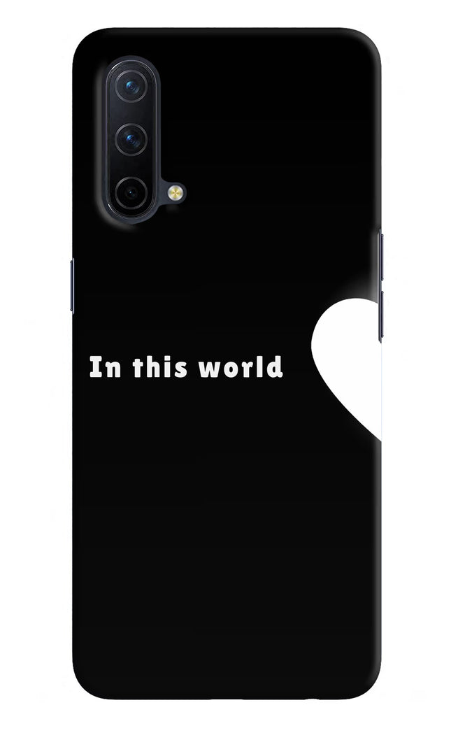 This World Oneplus Nord CE 5G Hard Case Back Cover by Casekaro