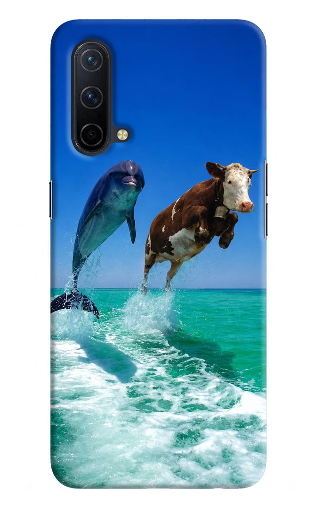 Dolphin vs Cow Oneplus Nord CE 5G Hard Case Back Cover by Casekaro