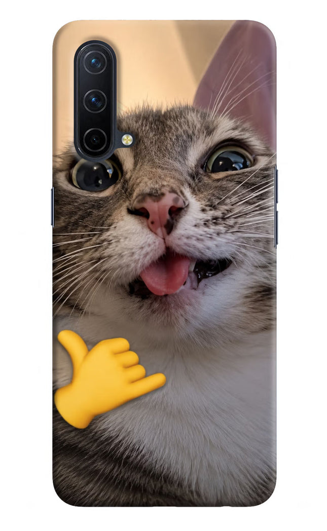 Silly Cat Call Oneplus Nord CE 5G Hard Case Back Cover by Casekaro