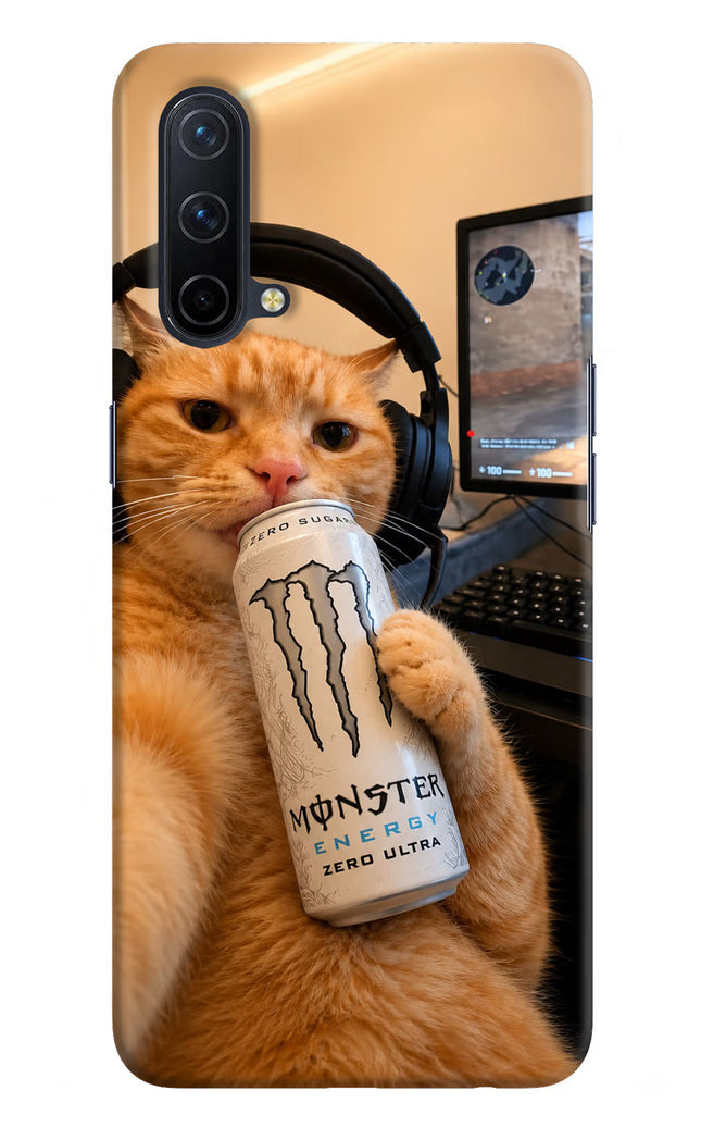 Gamer Cat Energy Oneplus Nord CE 5G Hard Case Back Cover by Casekaro