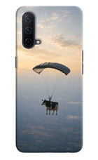 Skydiving Cow Oneplus Nord CE 5G Hard Case Back Cover by Casekaro