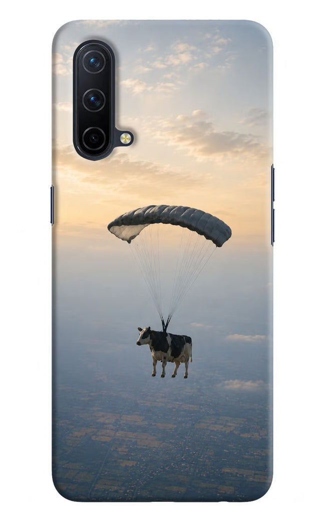 Skydiving Cow Oneplus Nord CE 5G Hard Case Back Cover by Casekaro