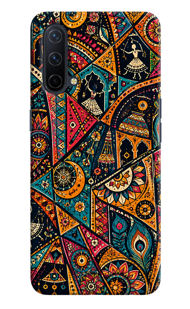 Folk Print Oneplus Nord CE 5G Hard Case Back Cover by Casekaro