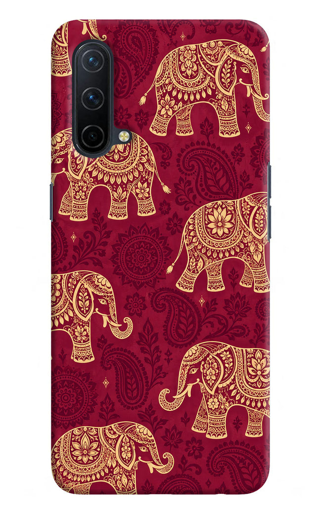 Maroon Elephant Oneplus Nord CE 5G Hard Case Back Cover by Casekaro