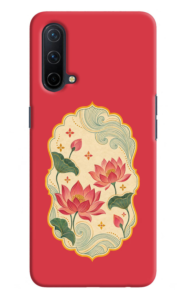 Pink Lotus Oneplus Nord CE 5G Hard Case Back Cover by Casekaro