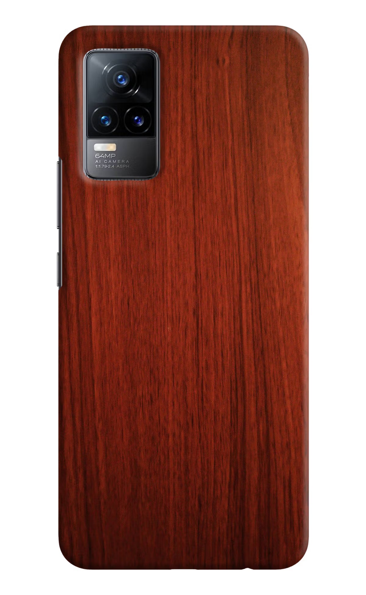 Wooden Plain Pattern Vivo Y73/V21E 4G Hard Case Back Cover by Casekaro