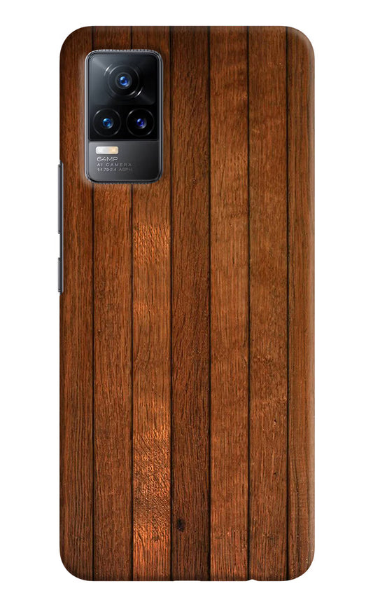Wooden Artwork Bands Vivo Y73/V21E 4G Hard Case Back Cover by Casekaro