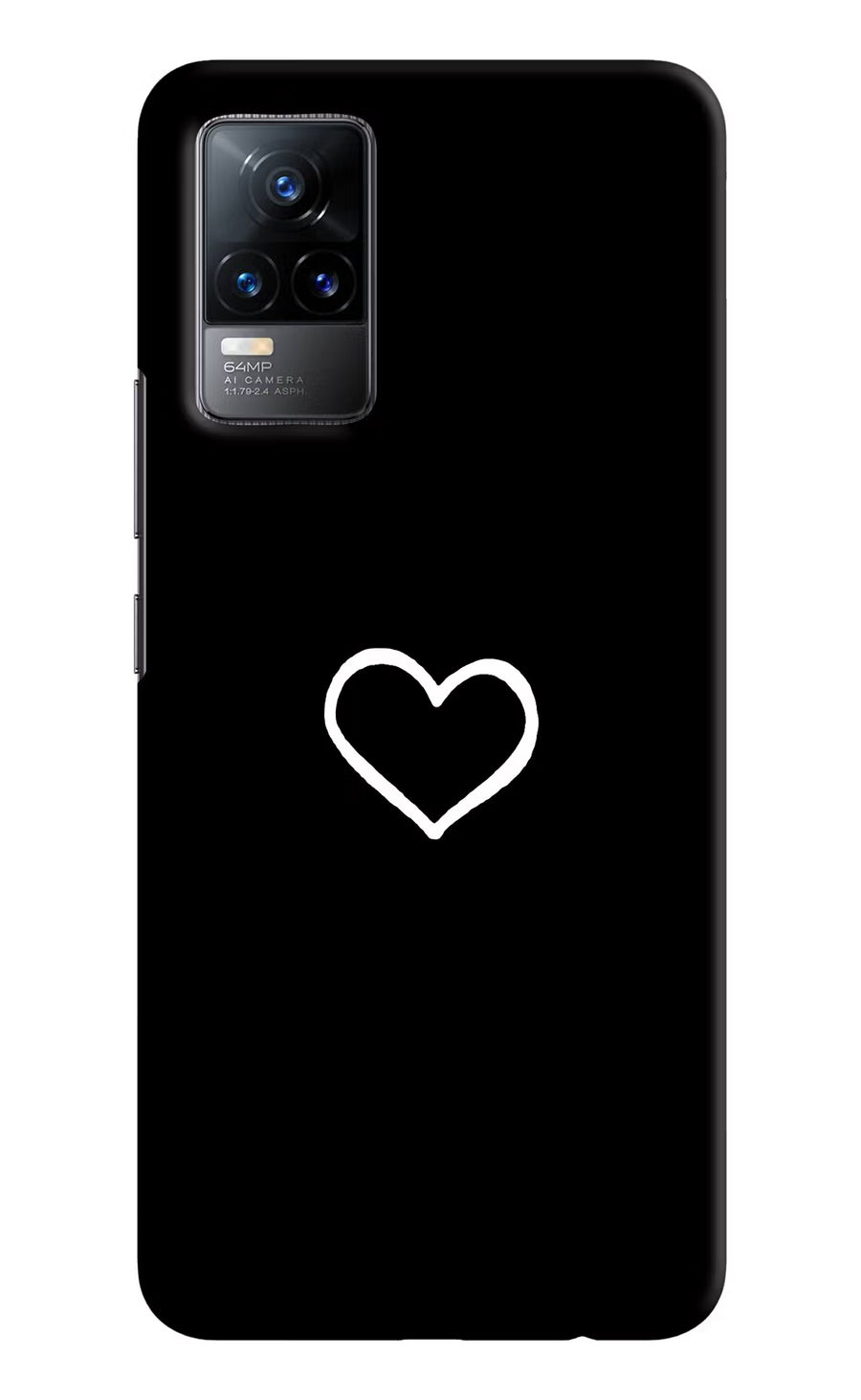 Heart Vivo Y73/V21E 4G Back Cover, Hard case