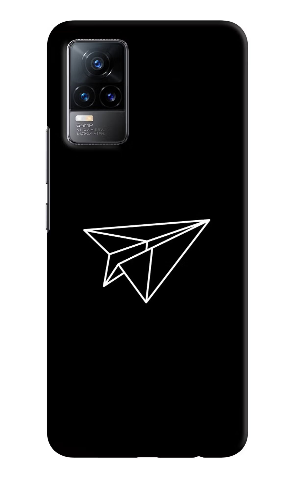 Paper Plane White Vivo Y73/V21E 4G Hard Case Back Cover by Casekaro