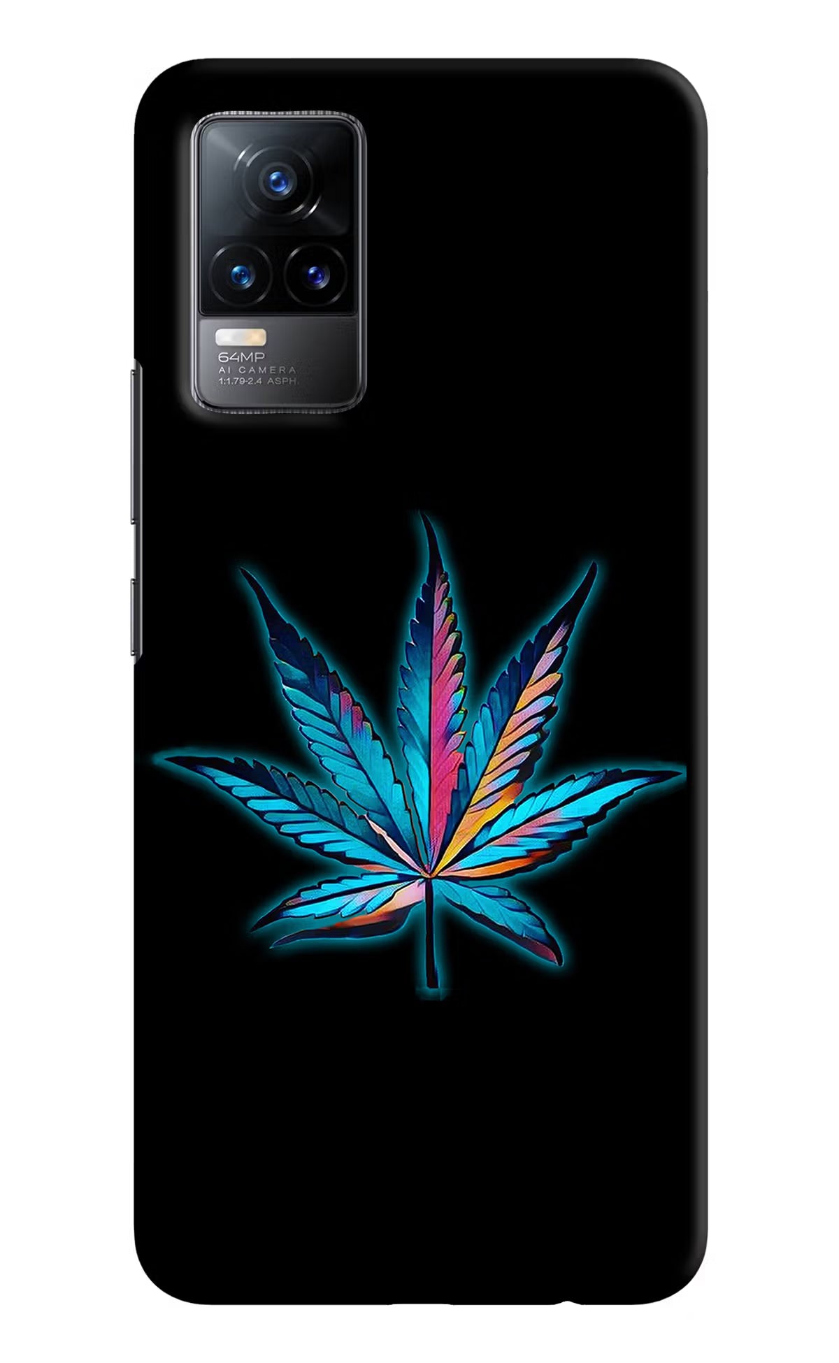 Weed Vivo Y73/V21E 4G Hard Case Back Cover by Casekaro