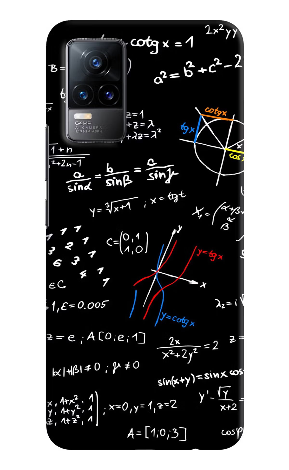 Mathematics Formula Vivo Y73/V21E 4G Hard Case Back Cover by Casekaro