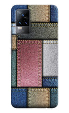 Multicolor Jeans Vivo Y73/V21E 4G Hard Case Back Cover by Casekaro