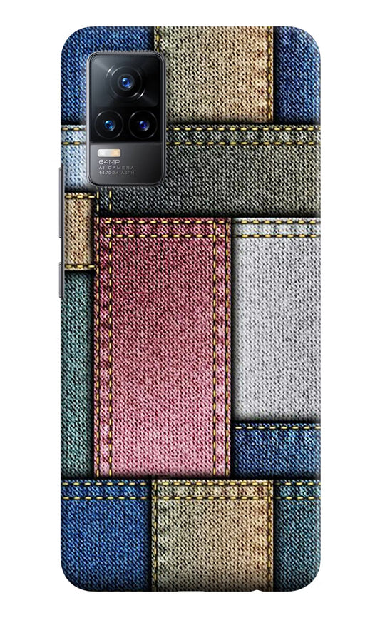 Multicolor Jeans Vivo Y73/V21E 4G Hard Case Back Cover by Casekaro
