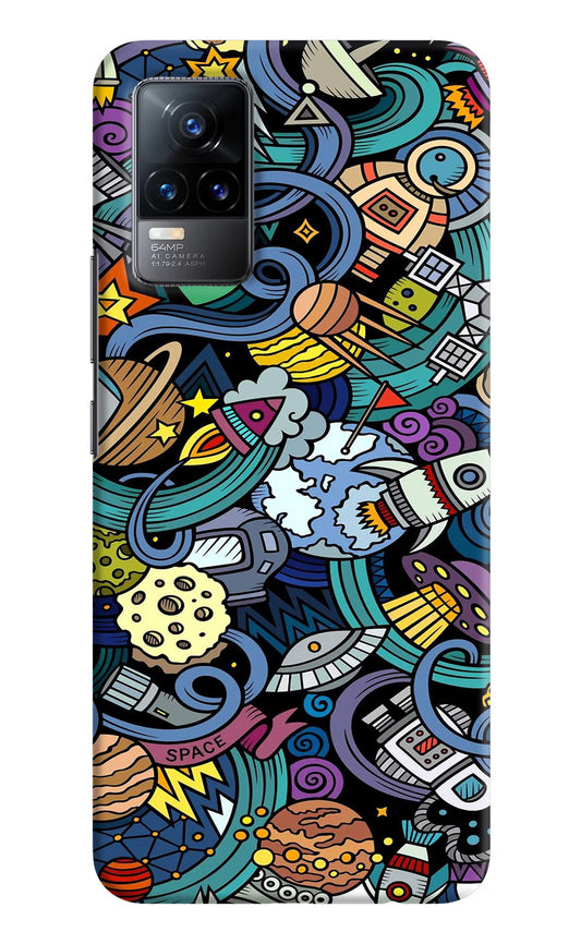 Space Abstract Vivo Y73/V21E 4G Hard Case Back Cover by Casekaro