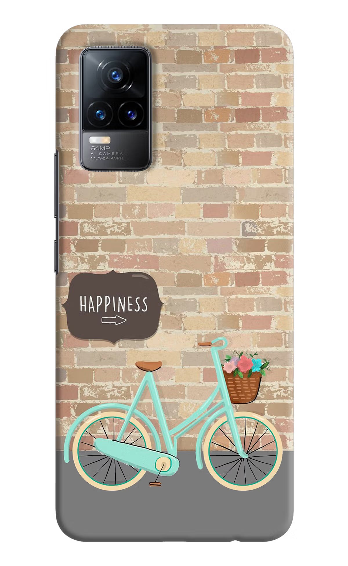 Happiness Artwork Vivo Y73/V21E 4G Hard Case Back Cover by Casekaro