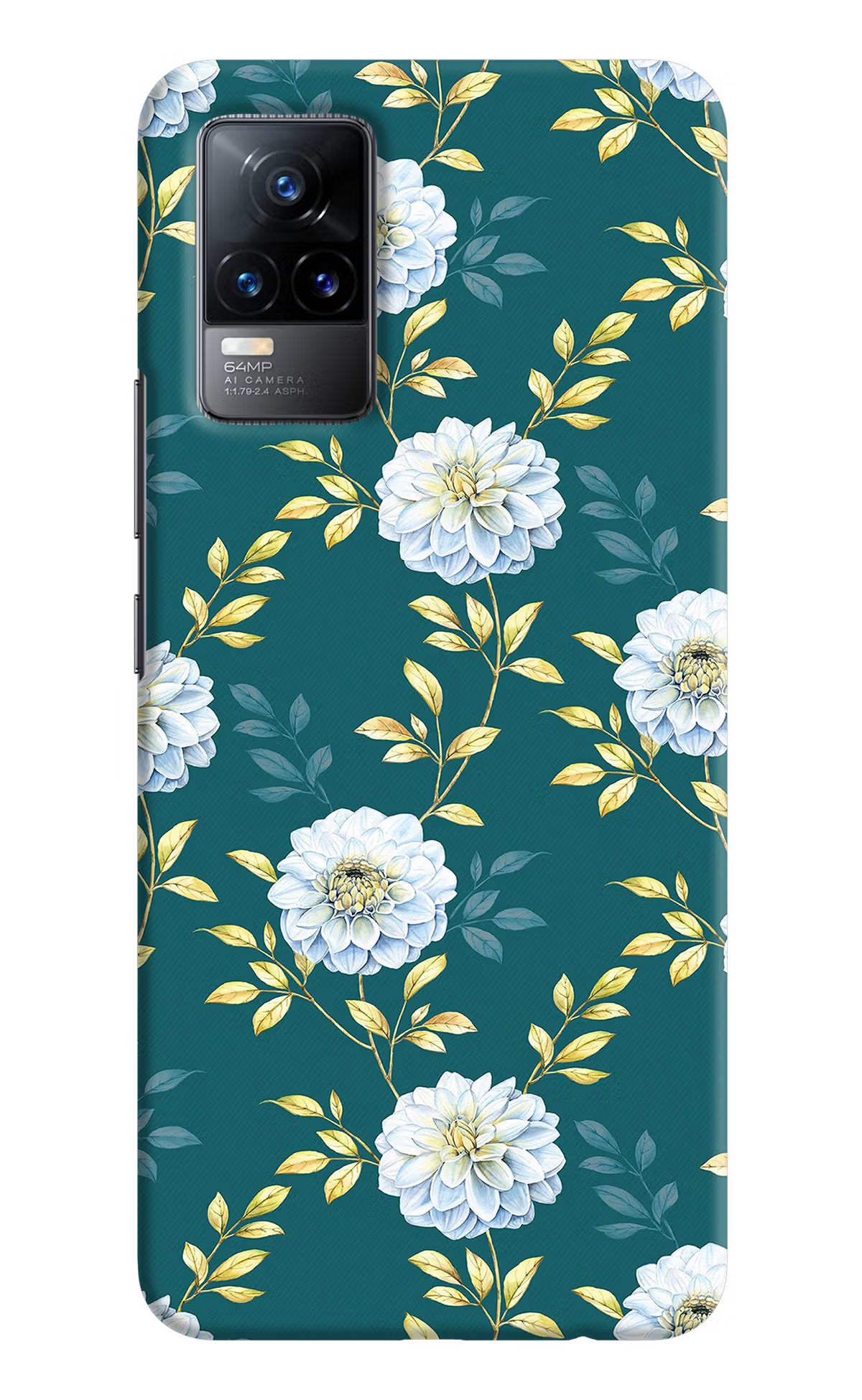 Flowers Vivo Y73/V21E 4G Hard Case Back Cover by Casekaro