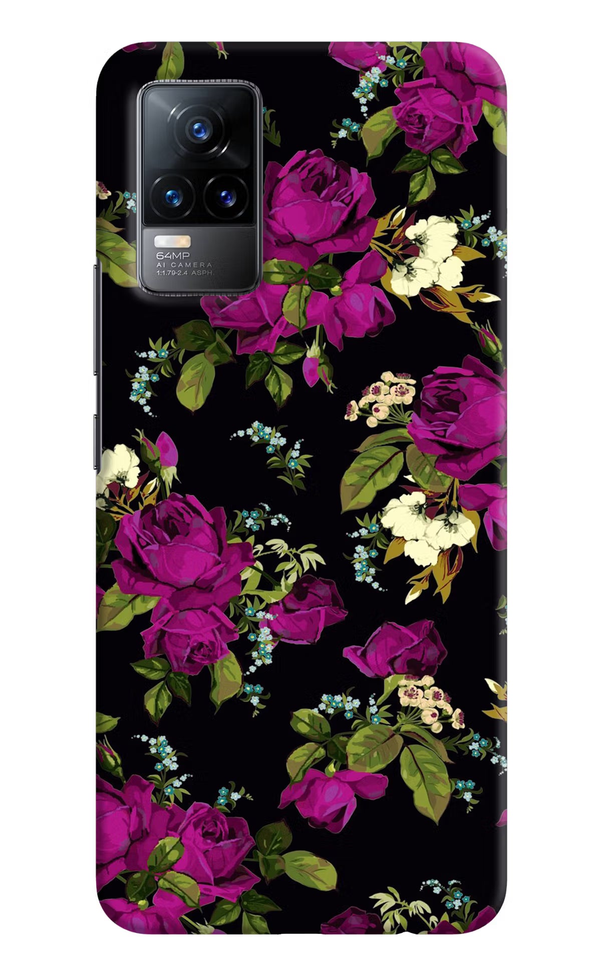 Flowers Vivo Y73/V21E 4G Hard Case Back Cover by Casekaro