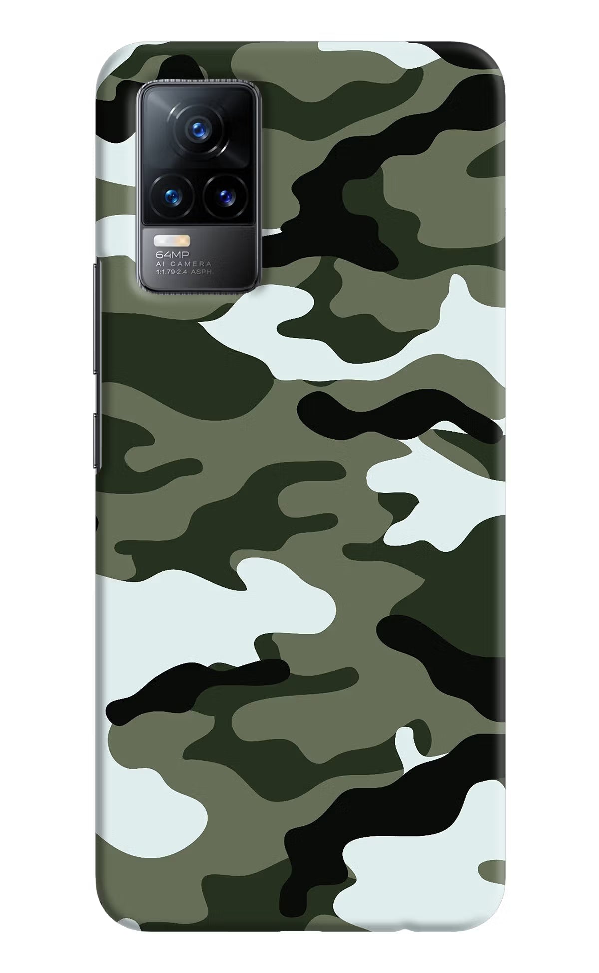 Camouflage Vivo Y73/V21E 4G Hard Case Back Cover by Casekaro