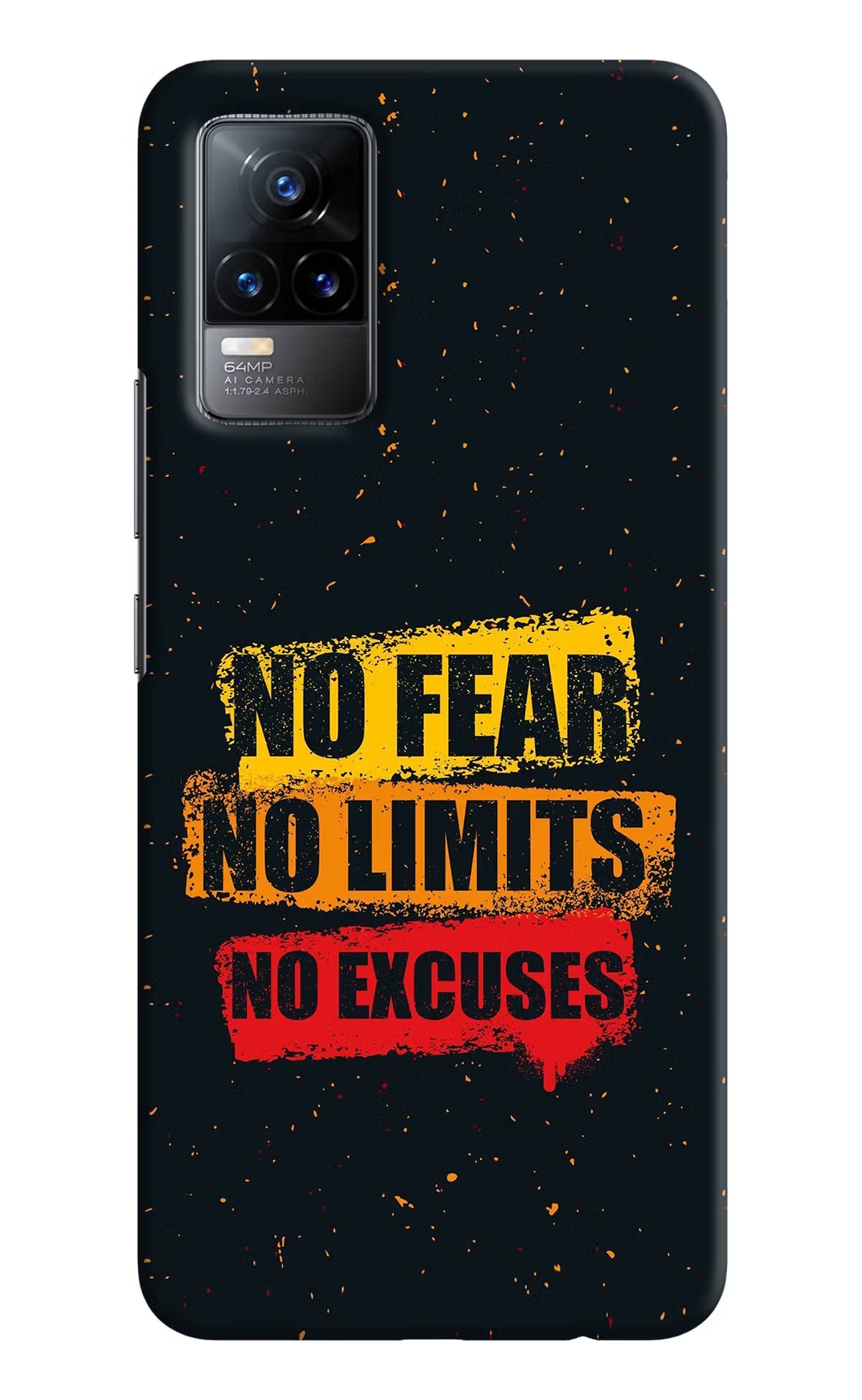 No Fear No Limits No Excuse Vivo Y73/V21E 4G Hard Case Back Cover by Casekaro