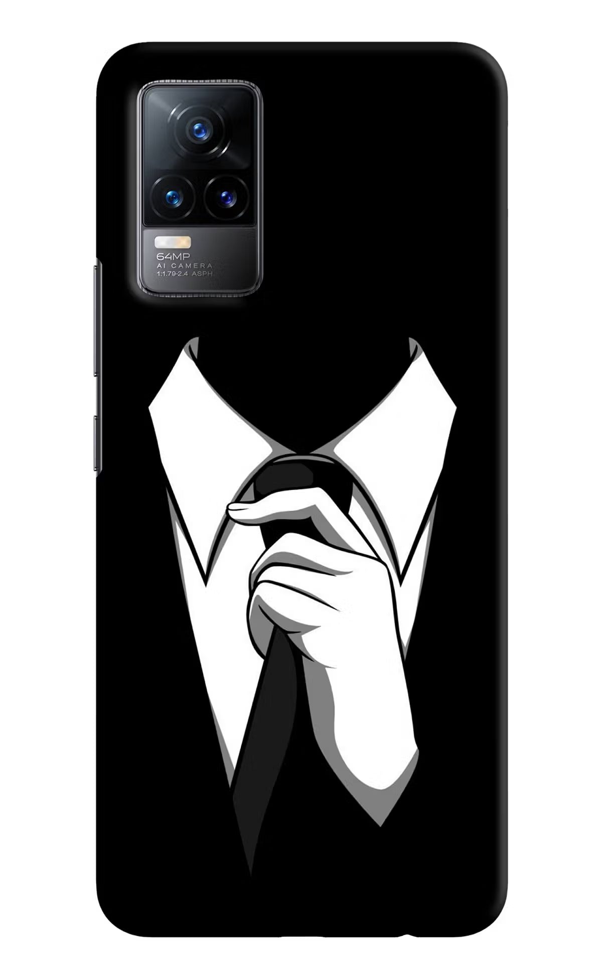 Black Tie Vivo Y73/V21E 4G Hard Case Back Cover by Casekaro