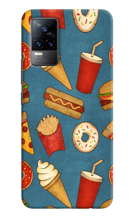 Foodie Vivo Y73/V21E 4G Hard Case Back Cover by Casekaro