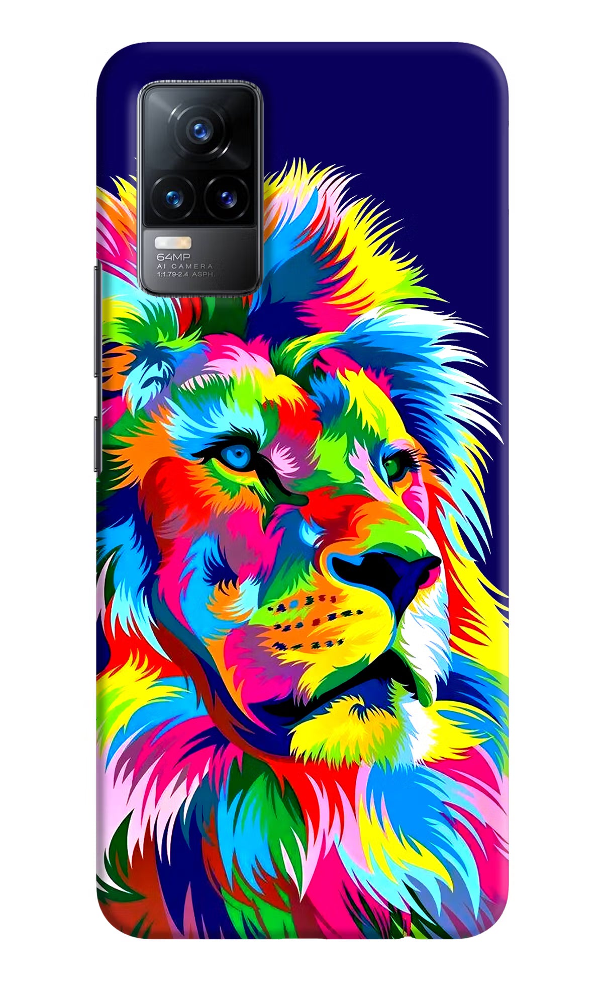Vector Art Lion Vivo Y73/V21E 4G Hard Case Back Cover by Casekaro