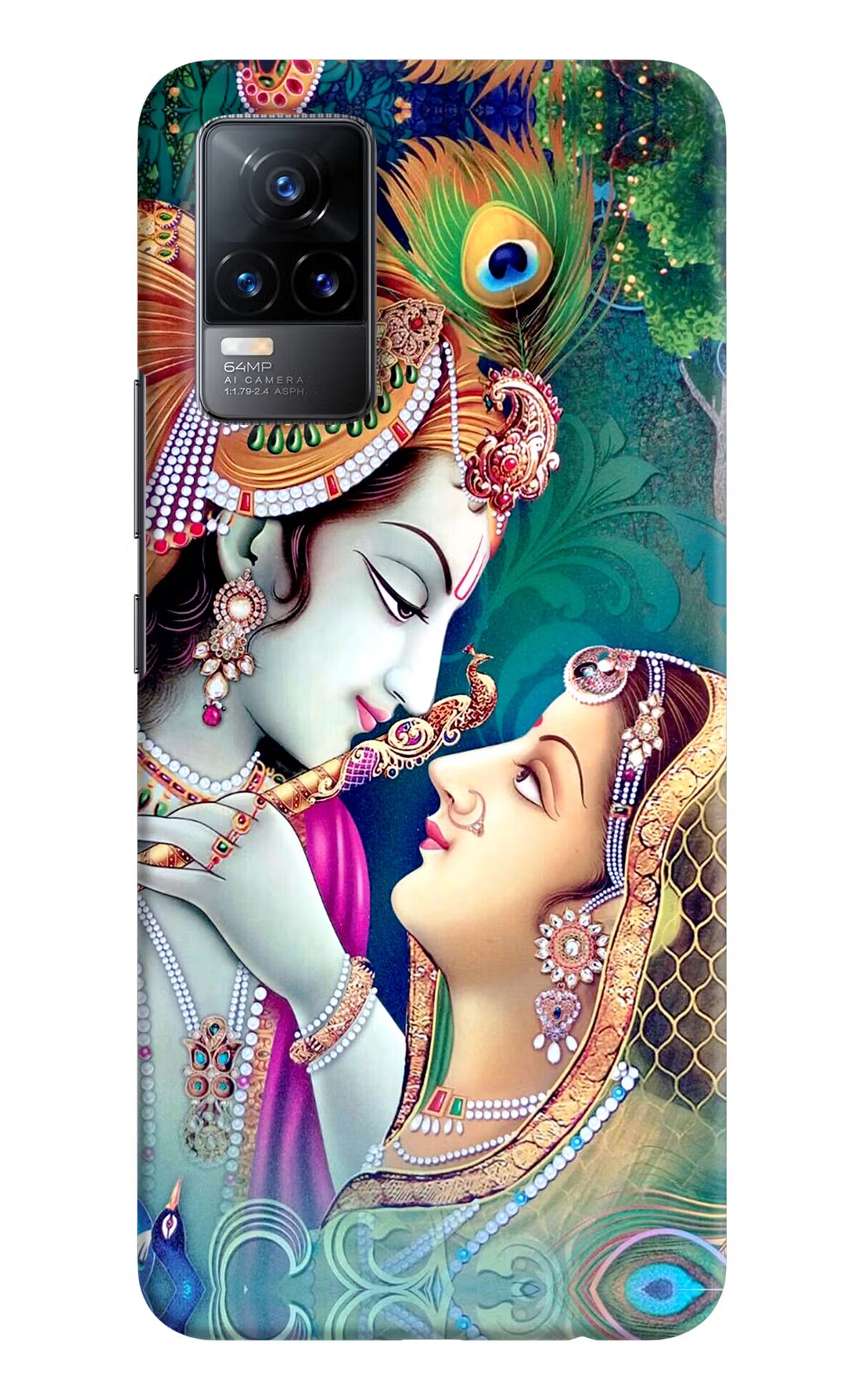 Lord Radha Krishna Vivo Y73/V21E 4G Hard Case Back Cover by Casekaro