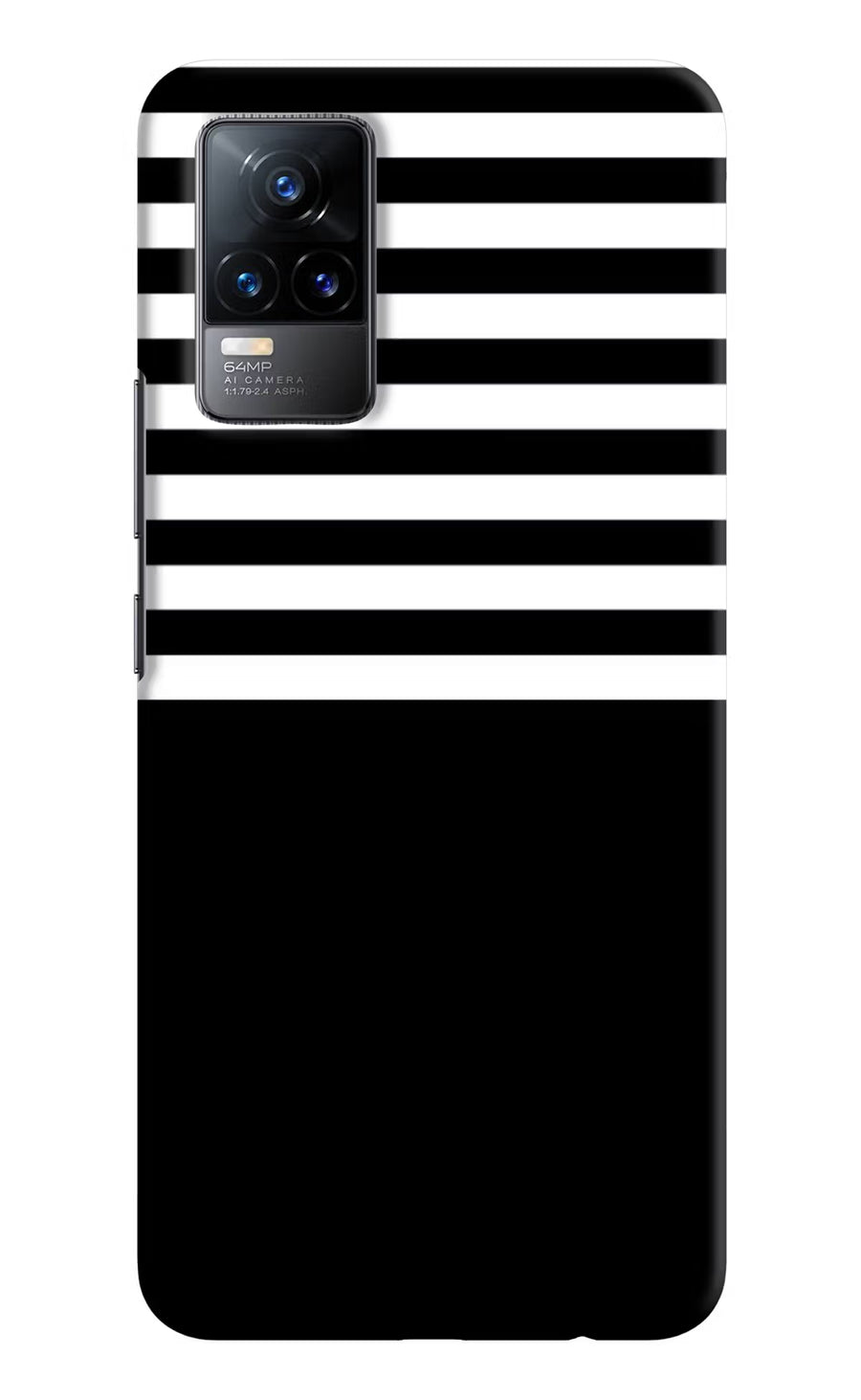 Black and White Print Vivo Y73/V21E 4G Back Cover, Hard case
