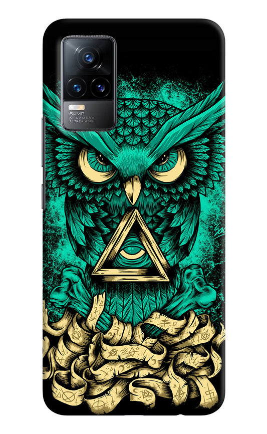 Green Owl Vivo Y73/V21E 4G Hard Case Back Cover by Casekaro