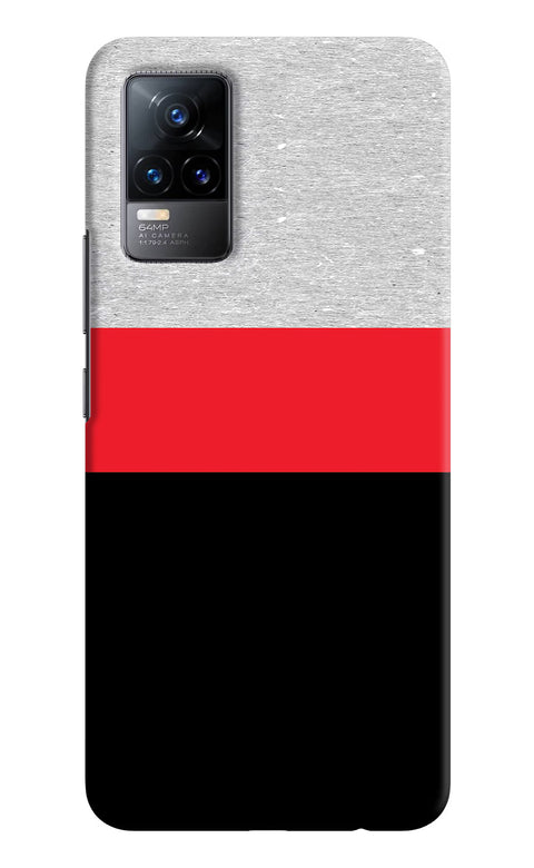 Tri Color Pattern Vivo Y73/V21E 4G Back Cover