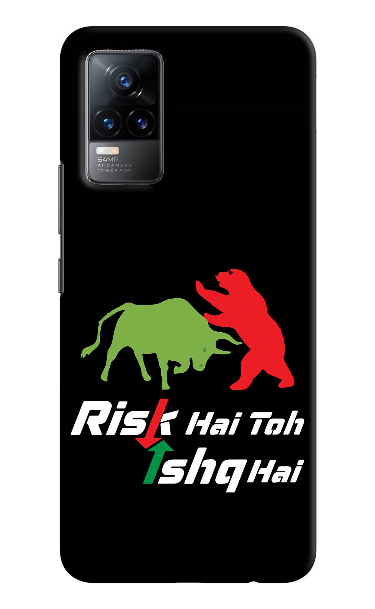 Risk Hai Toh Ishq Hai Vivo Y73/V21E 4G Hard Case Back Cover by Casekaro