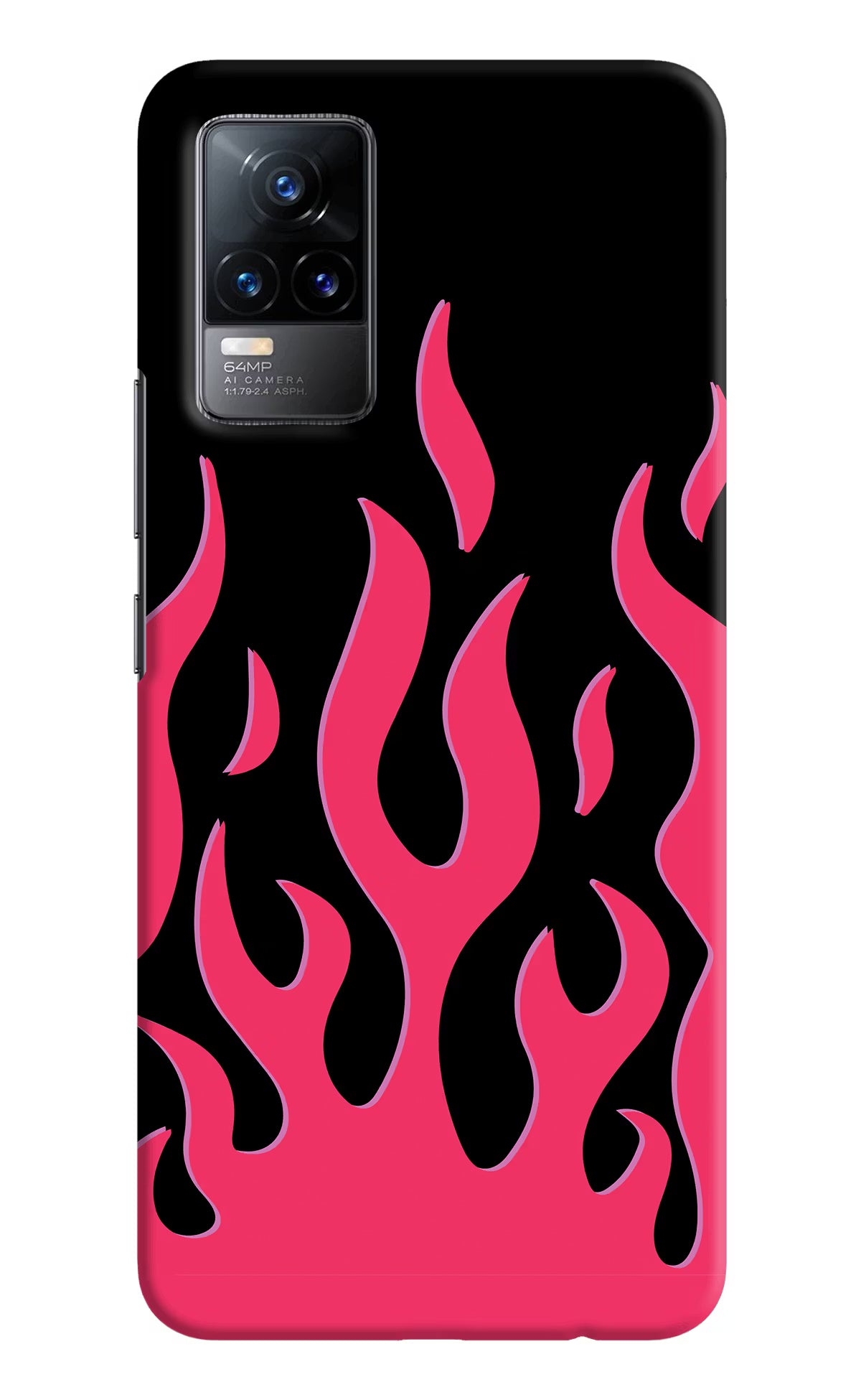 Fire Flames Vivo Y73/V21E 4G Hard Case Back Cover by Casekaro