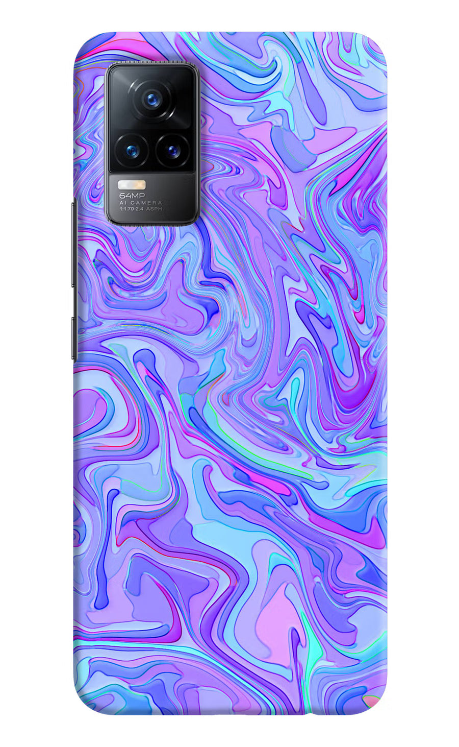 Glitter Vivo Y73/V21E 4G Back Cover, Hard case
