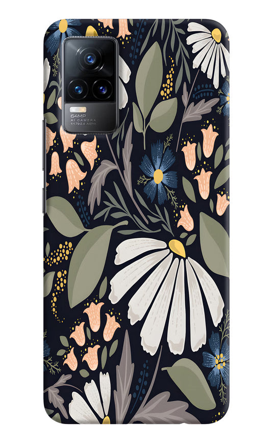 Flowers Art Vivo Y73/V21E 4G Hard Case Back Cover by Casekaro