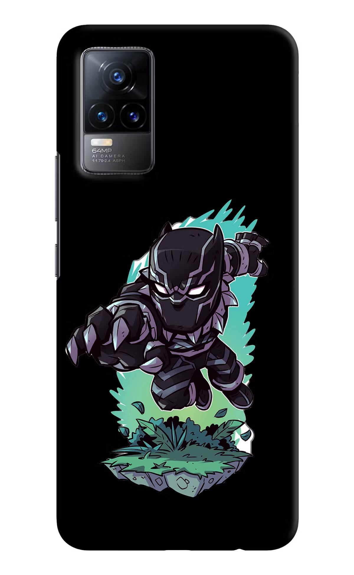 Black Panther Vivo Y73/V21E 4G Hard Case Back Cover by Casekaro