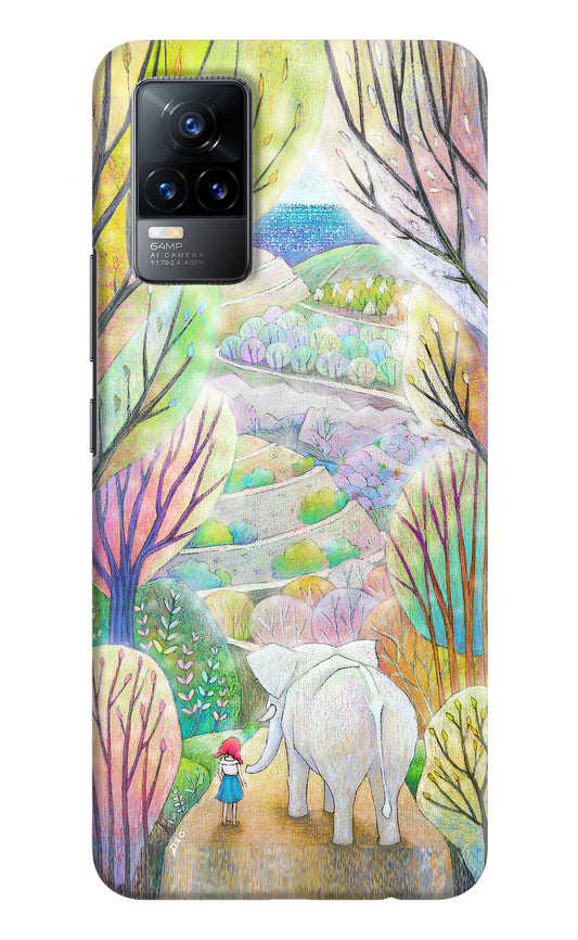 Nature Painting Vivo Y73/V21E 4G Hard Case Back Cover by Casekaro