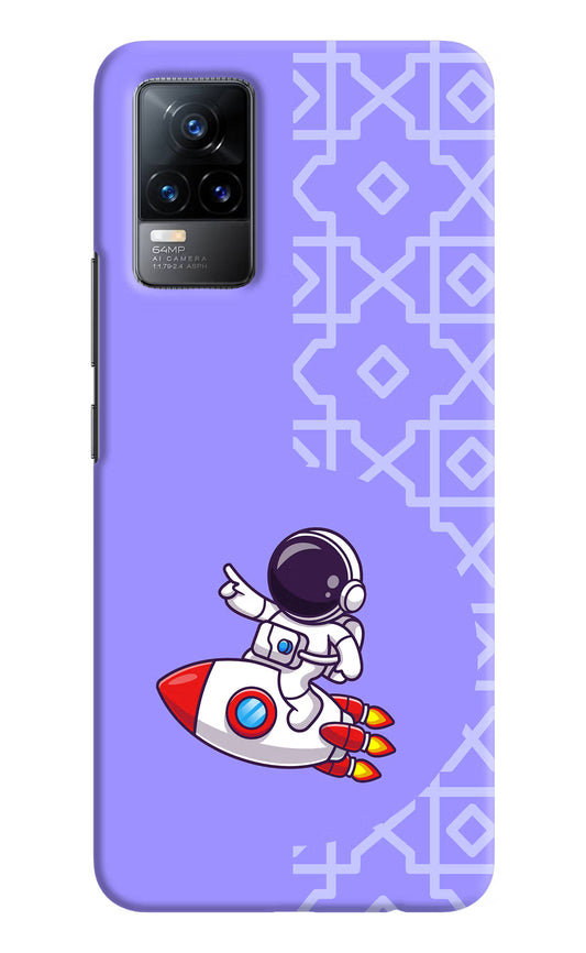 Cute Astronaut Vivo Y73/V21E 4G Hard Case Back Cover by Casekaro